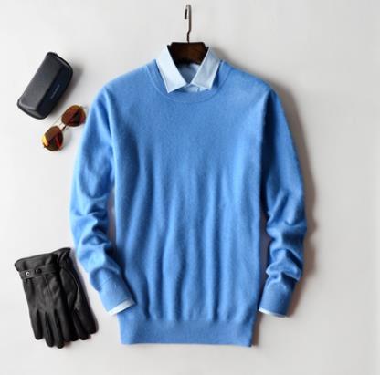 Pullover V-Neck Sweater men 2020 autumn winter cashmere cotton blend warm jumper clothes pull homme hiver man hombres sweater
