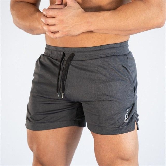 2019 Men Fitness Bodybuilding Shorts Man Summer Gyms Workout Male Breathable Mesh Quick Dry Sportswear Jogger Beach Short Pants