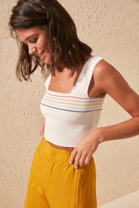 Trendyol Women's Blouse Striped Knitwear sleeveless shirt women fashion blouseTWOSS20BZ0248