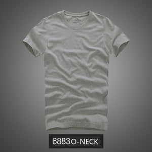 Men t shirt af 100% cotton solid O-Neck short sleeve tshirt high quality